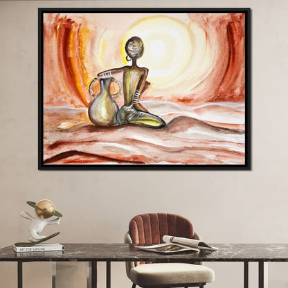 Sunset in Africa Canvas Wall Art