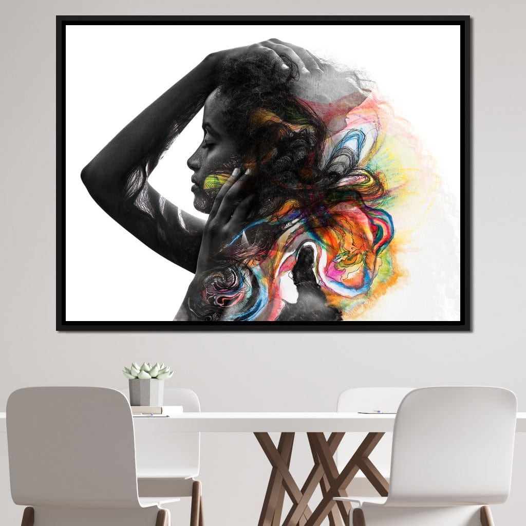 Colorful Hair Canvas Wall Art