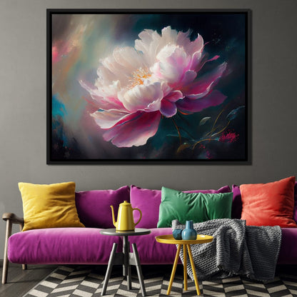 Peonie Flower 3 Canvas Wall Art