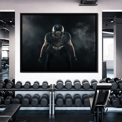 Football Athlete Canvas Wall Art