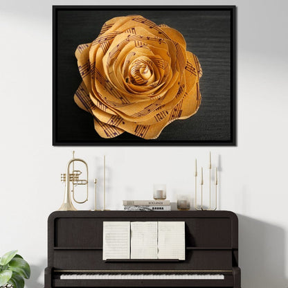 Musical Flower Canvas Wall Art
