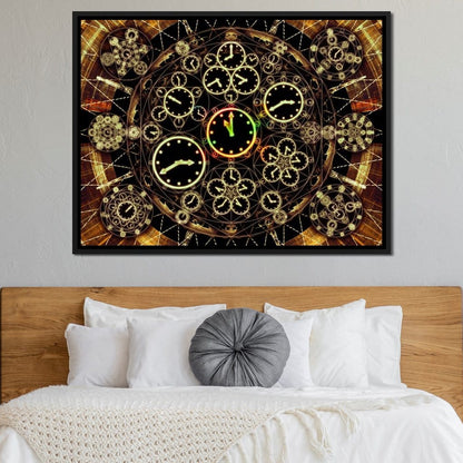 Circles of Time Canvas Wall Art