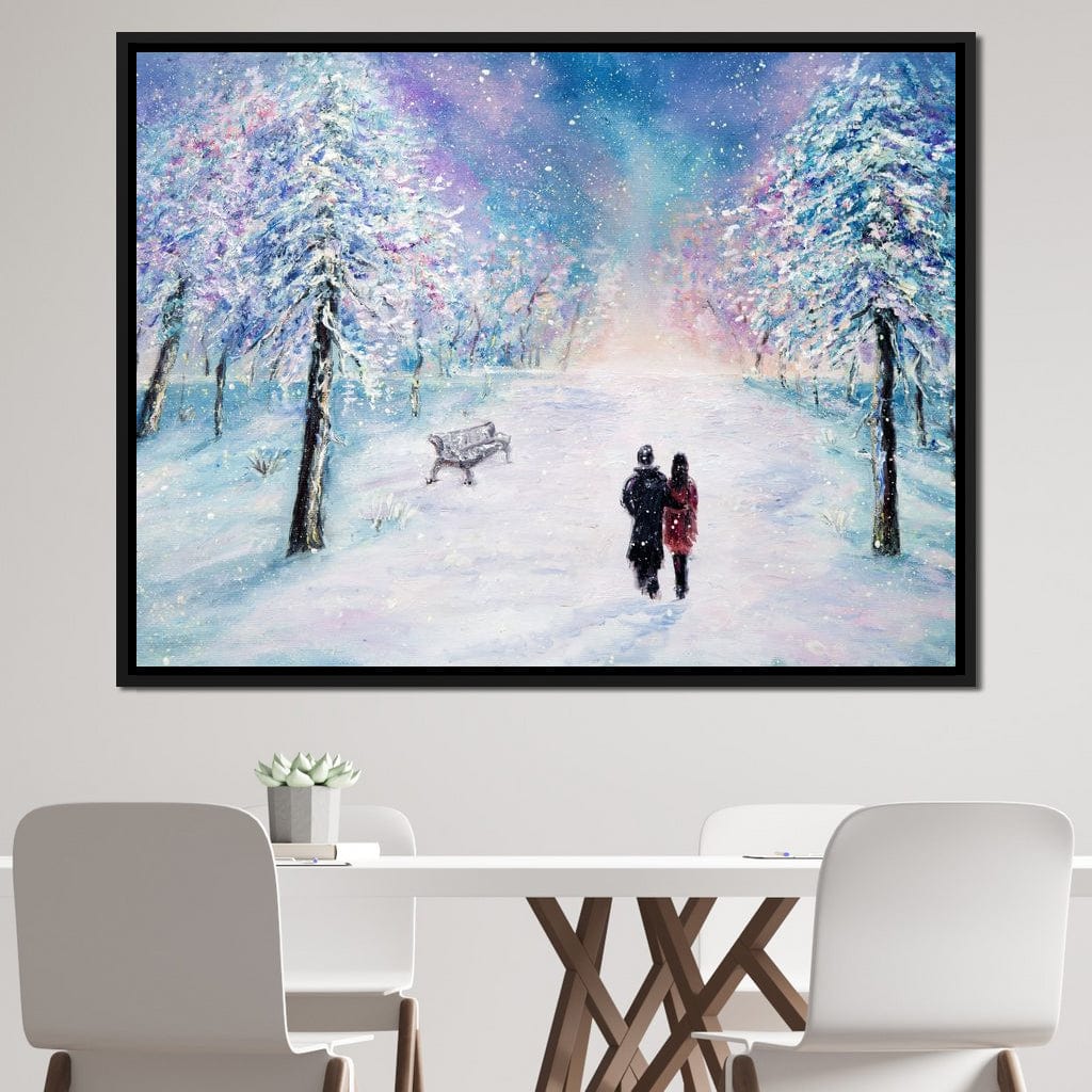 Winter Walk Canvas Wall Art