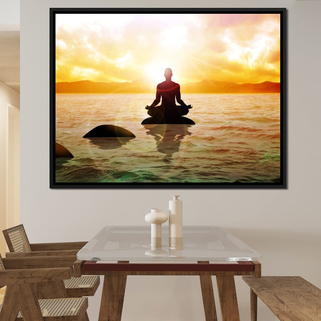 Meditation Master Canvas Wall Art