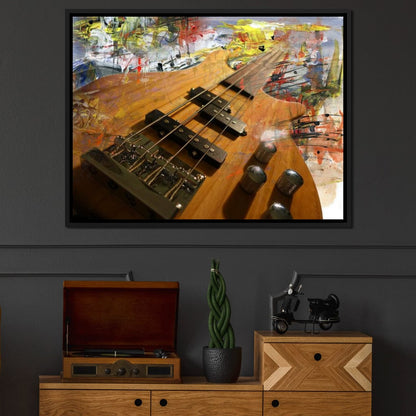 Bass Guitar Canvas Wall Art