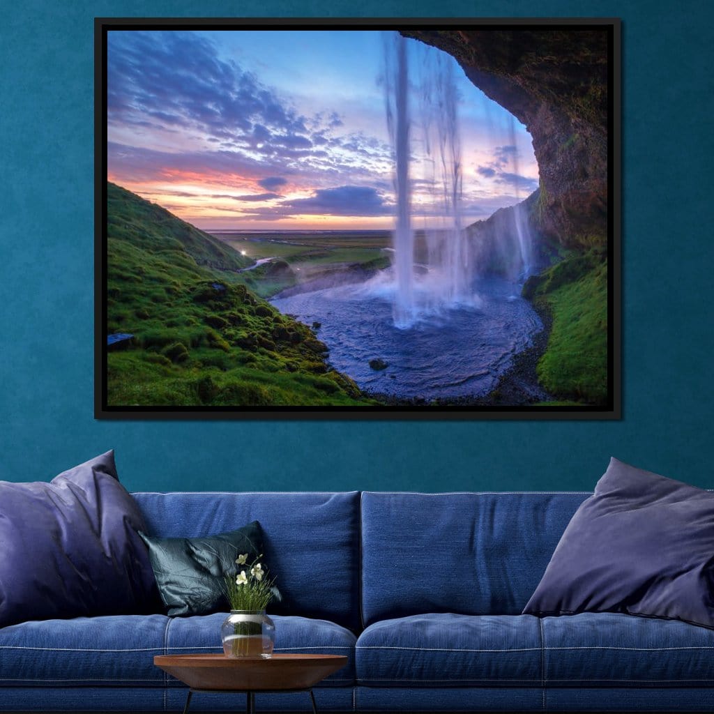 Seljalandsfoss Waterfall Canvas Wall Art