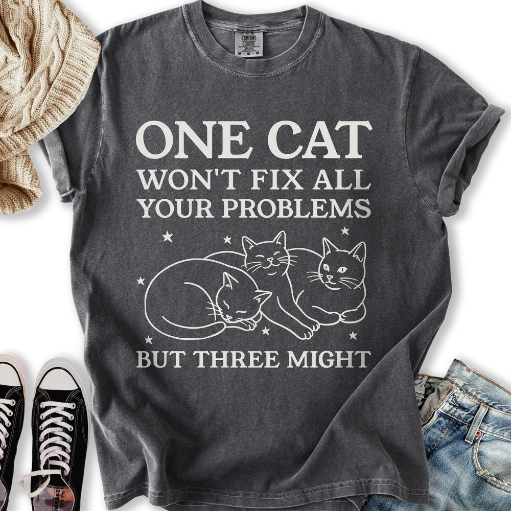 Three Cats Might Relaxed Tee