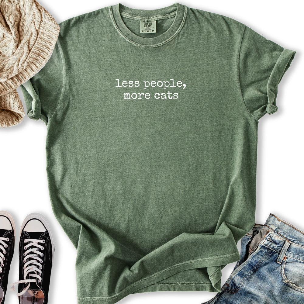 Less People, More Cats Relaxed Tee