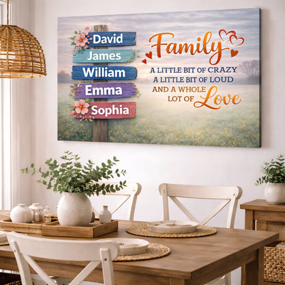 Family Whole Lot Of Love Wall Sign II