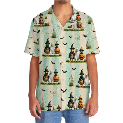 Duck Ghost Pumpkin Halloween Hawaiian Shirt