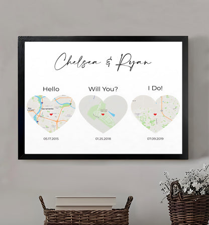 Neutral Abstract Framed Wall Art – Minimalist Line Art for Office or Studio | #M3006