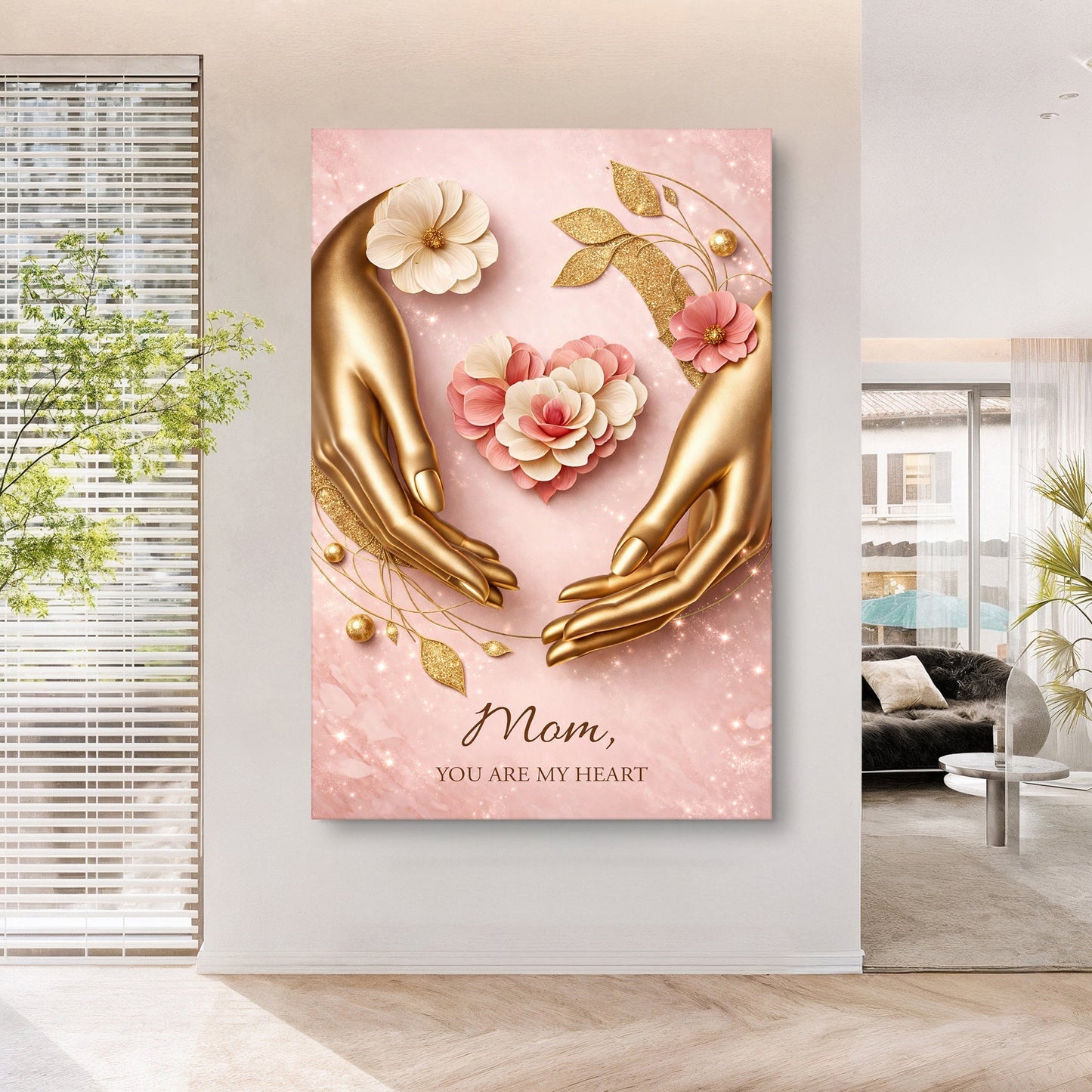 Mom You Are My Heart Wall Sign