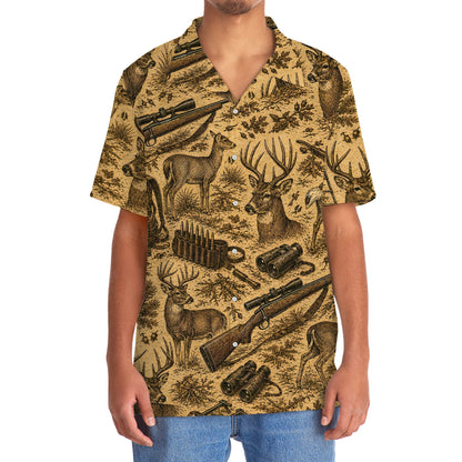 Vintage Deer Hunting Hawaiian Shirt