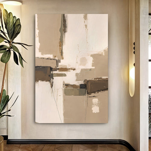 Neutral Earthy Tone Abstract Wall Art