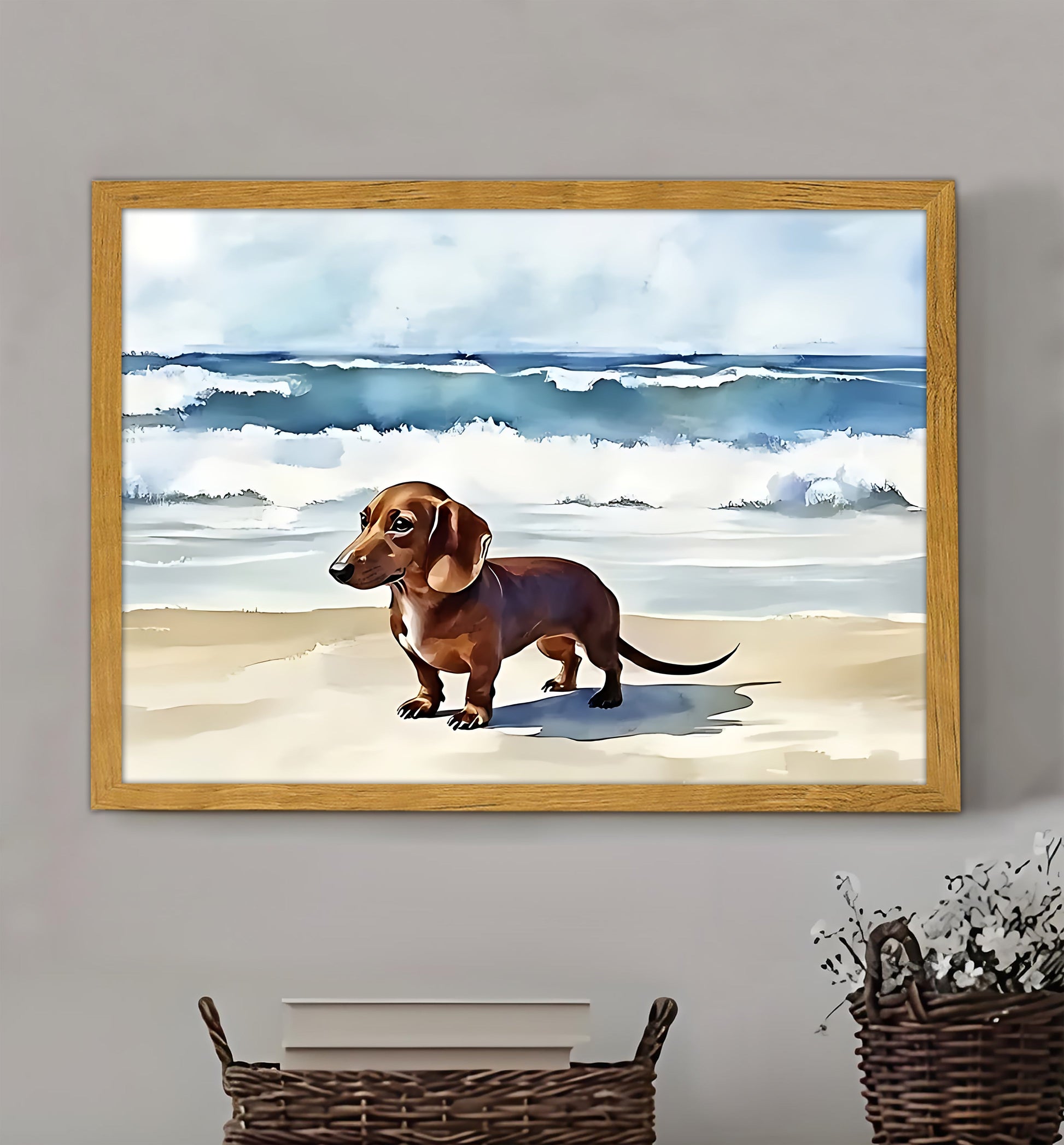 W139 Natural Wood Canvas – Abstract Art | Perfect for Living Room & Office