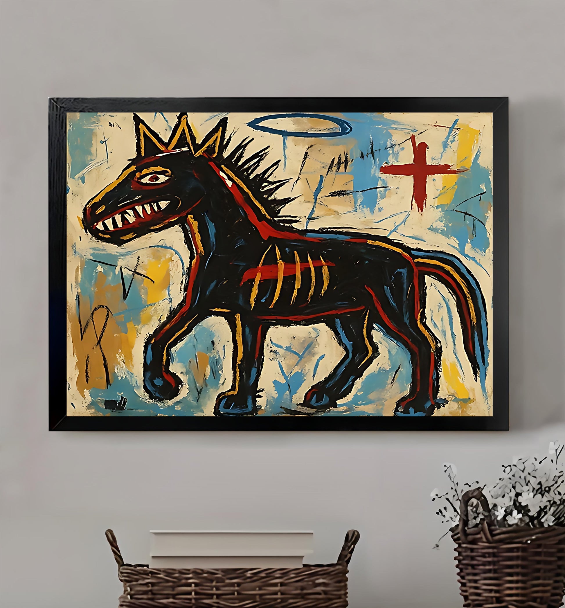 W203 Natural Wood Canvas – Abstract Art | Perfect for Living Room & Office