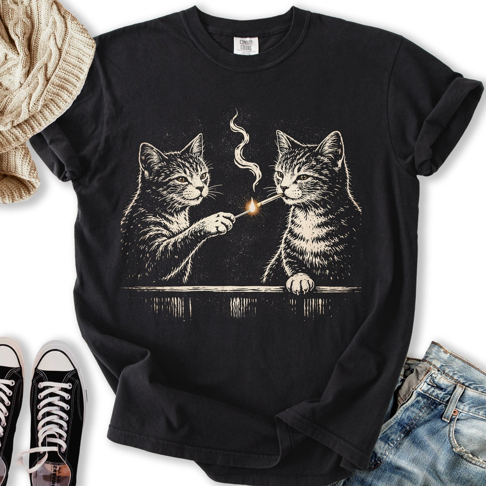 Smoking Cats Relaxed Tee