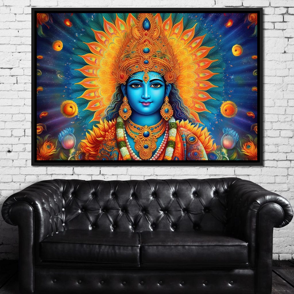 Vishnu's Aura Canvas Wall Art