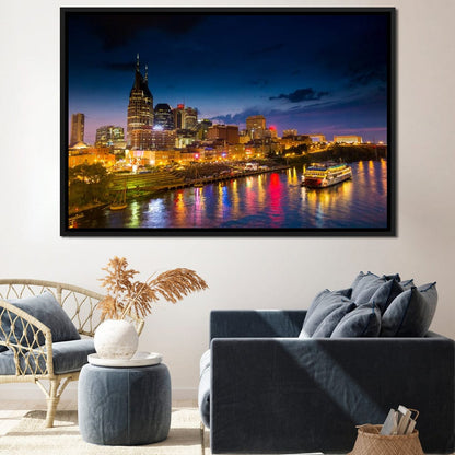 Nashville Skyline Canvas Wall Art