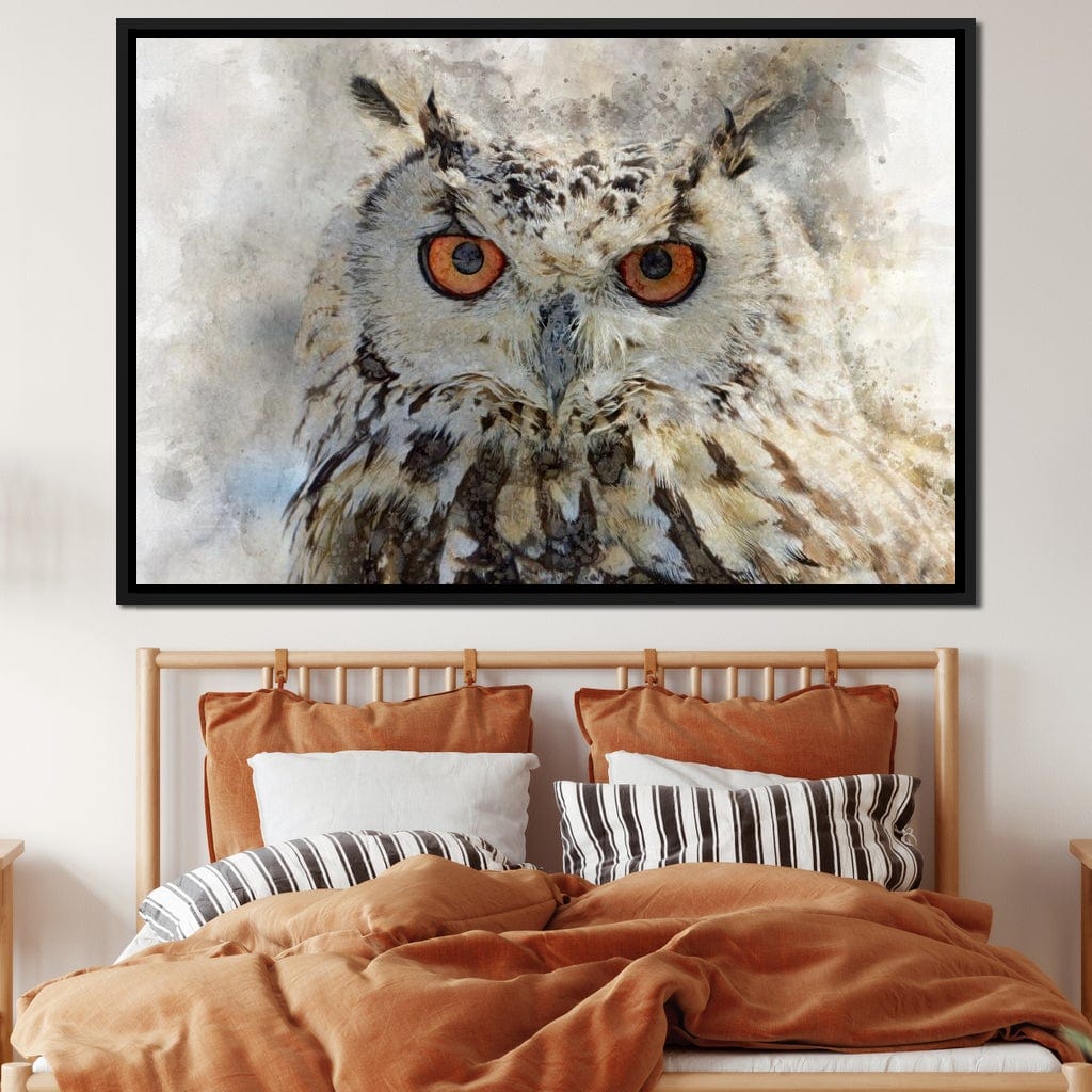 Eurasian Owl Canvas Wall Art