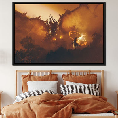 Epic Clash Canvas Wall Art