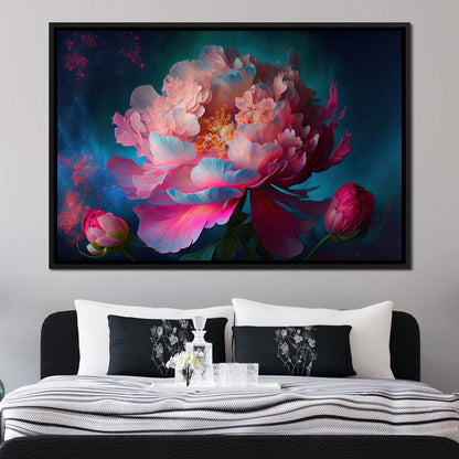 Peonie Flower 1 Canvas Wall Art