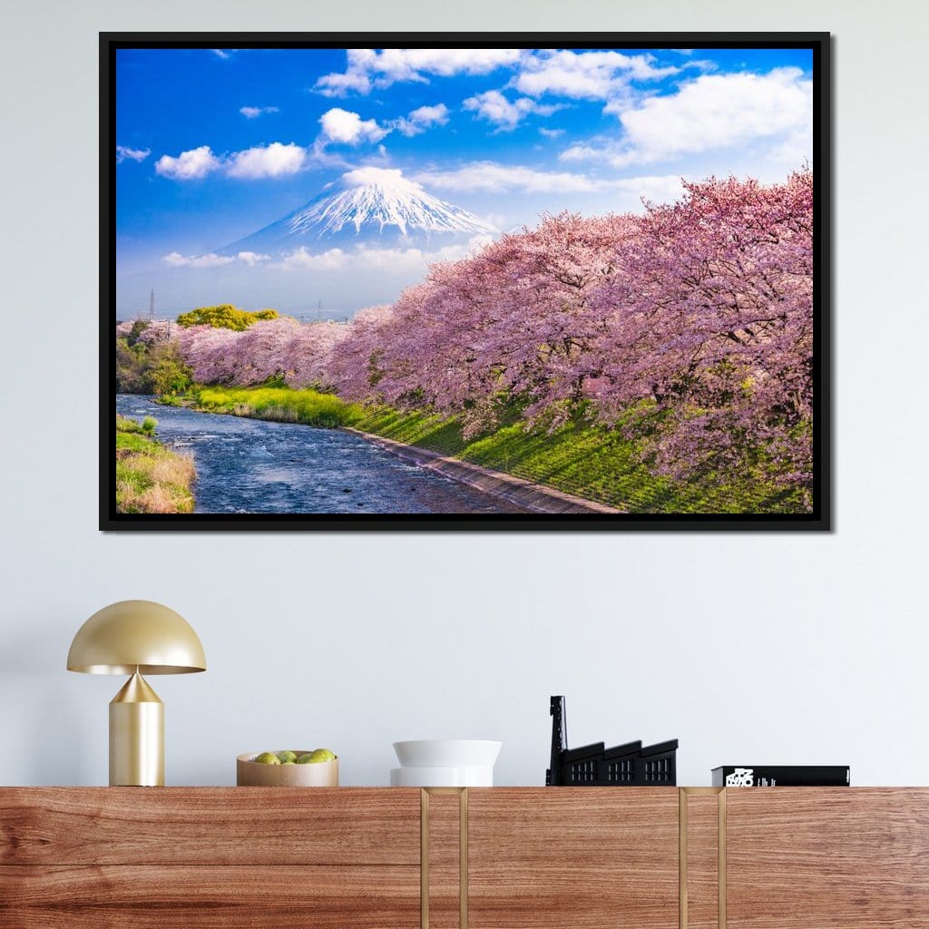 Cherry Blossoms in Japan Canvas Wall Art