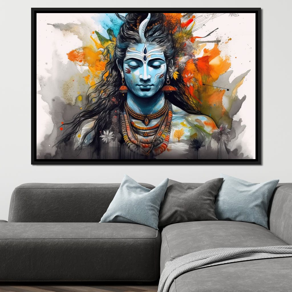 Serene Shiva Canvas Wall Art