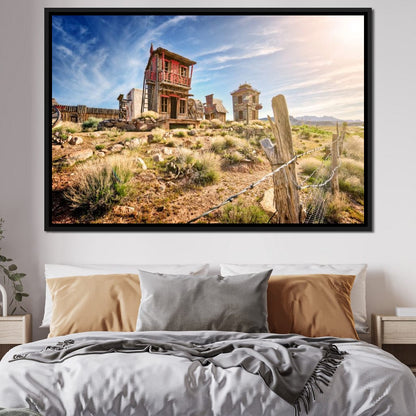 Abandoned Western Town Canvas Wall Art