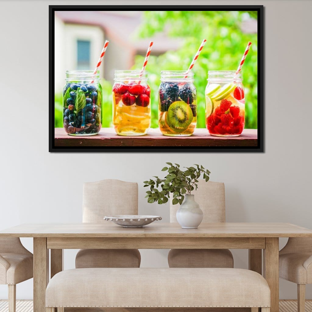 Detox Water Canvas Wall Art
