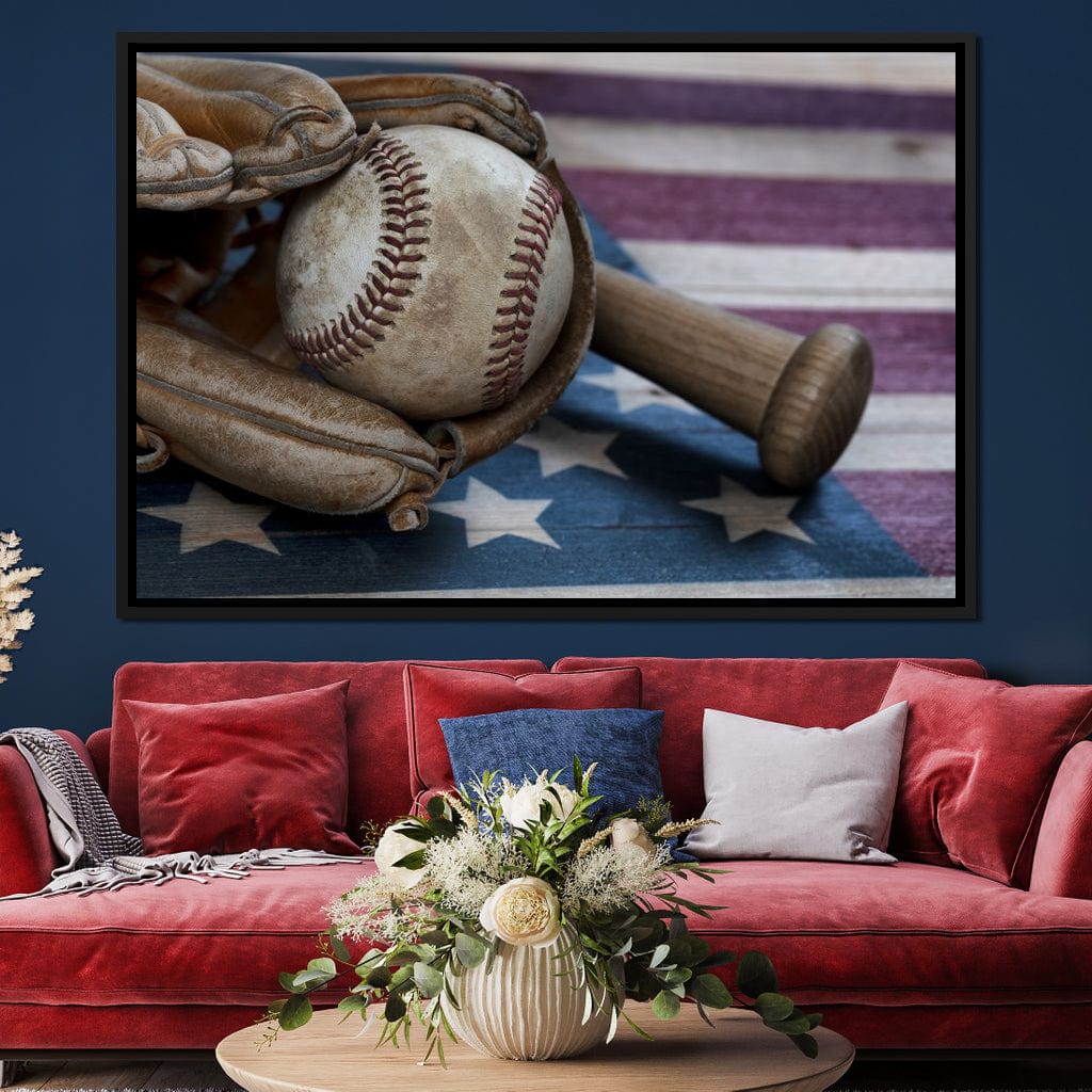Baseball Nation Canvas Wall Art