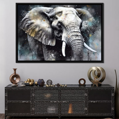 Urban Jungle: Elephant Canvas Wall Art