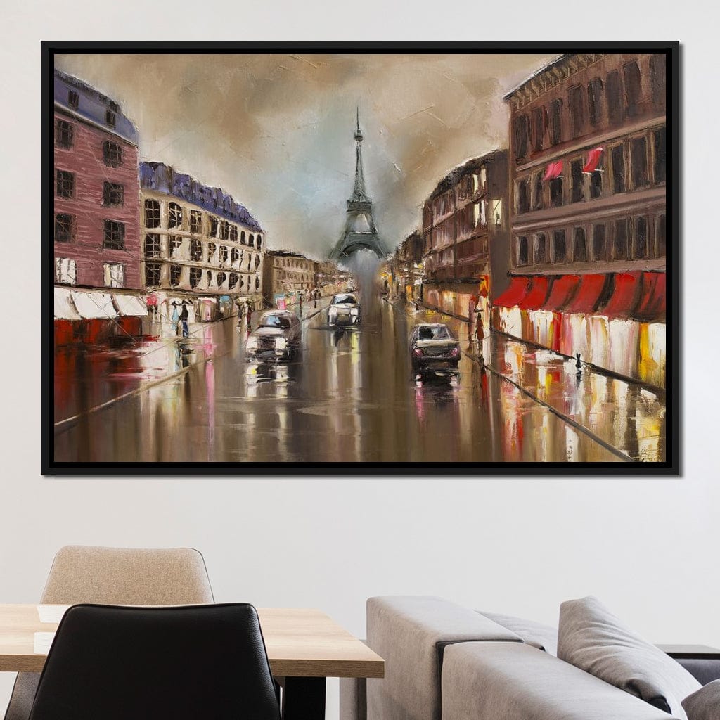 French Avenue Canvas Wall Art