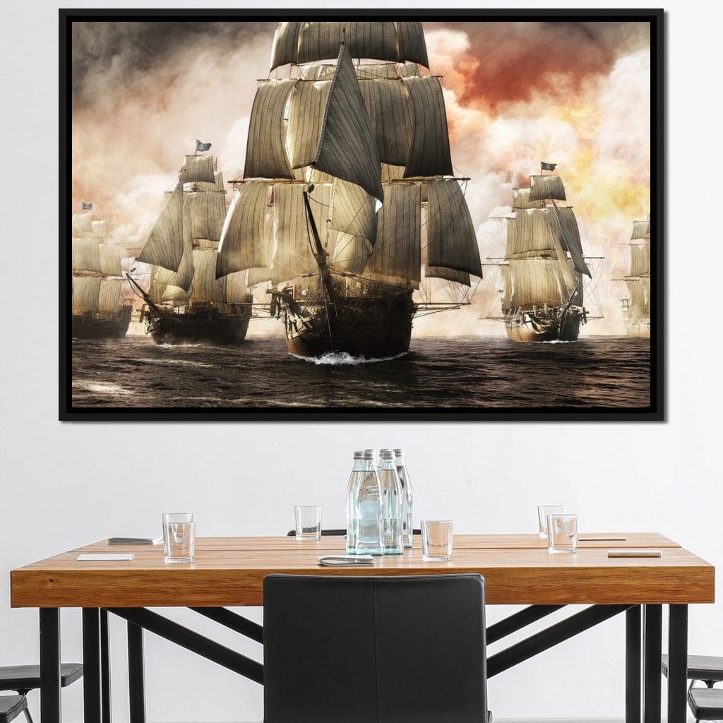 Pirate Fleet Canvas Wall Art