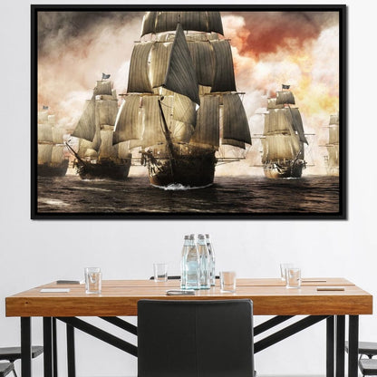 Pirate Fleet Canvas Wall Art