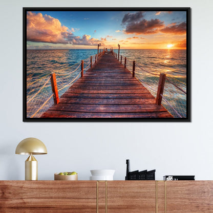 West Coast Sunset Canvas Wall Art