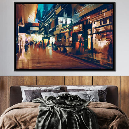 City Market Canvas Wall Art