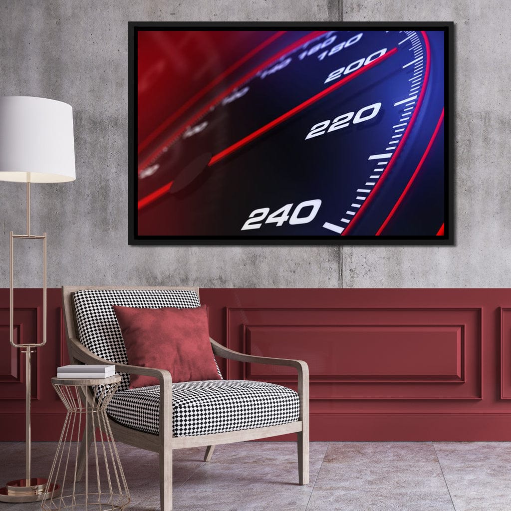 Speedometer Canvas Wall Art