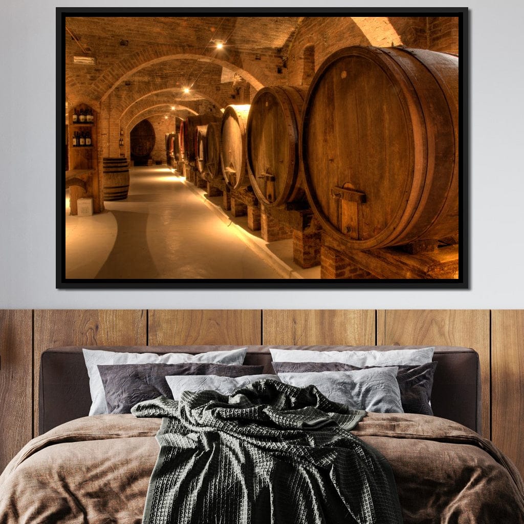 Wine Cellar in the Abbey Canvas Wall Art