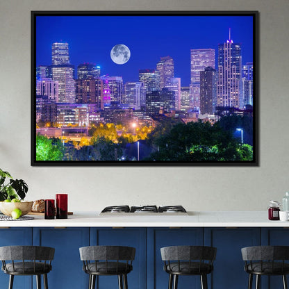Denver Skyline Canvas Wall Art
