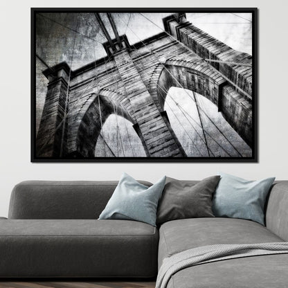 Brooklyn Bridge Arch Canvas Wall Art