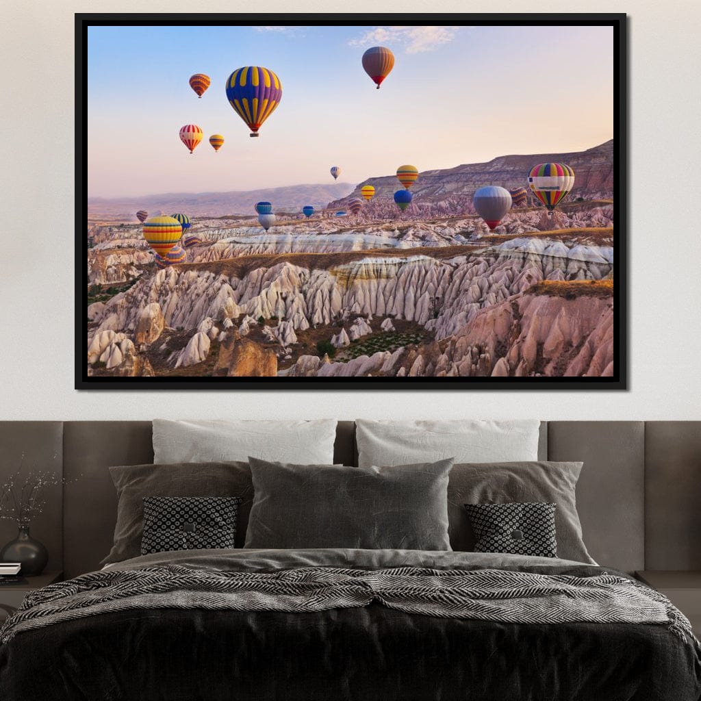 Hot Air Balloons over Cappadocia Canvas Wall Art