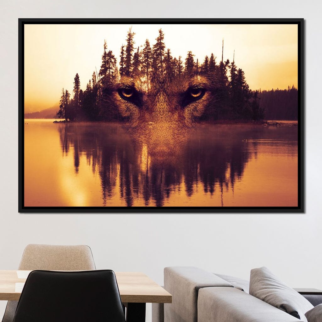 Lurking in the Woods Canvas Wall Art