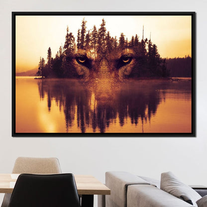 Lurking in the Woods Canvas Wall Art