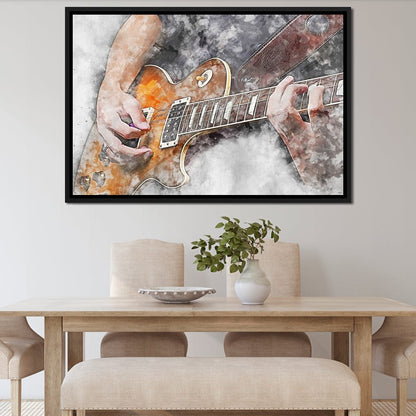 Electric Guitar - Mateo Canvas Wall Art