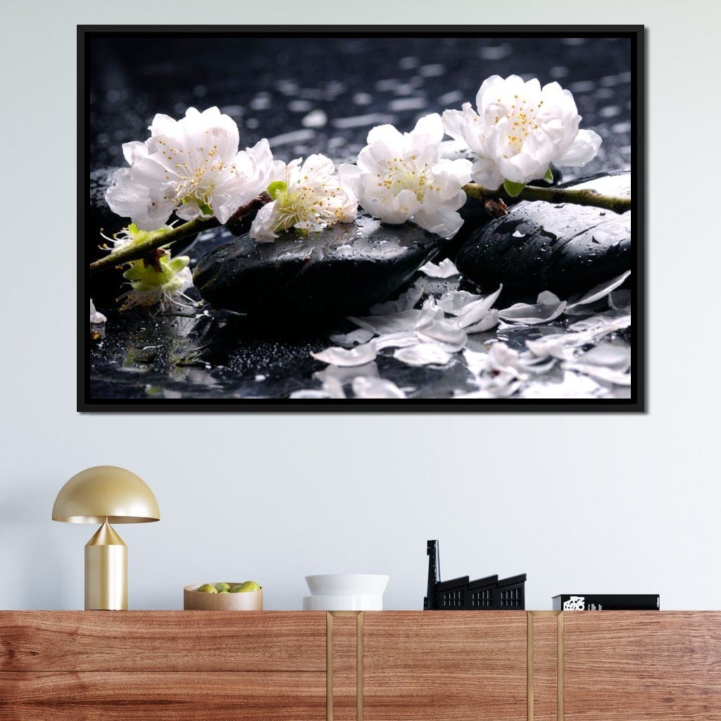 Spa Flowers Canvas Wall Art