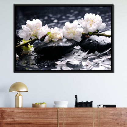 Spa Flowers Canvas Wall Art