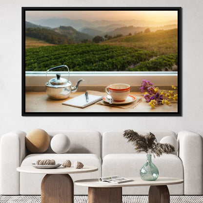 Coffee with a View Canvas Wall Art