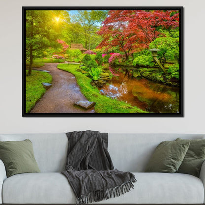 Japanese Garden Canvas Wall Art
