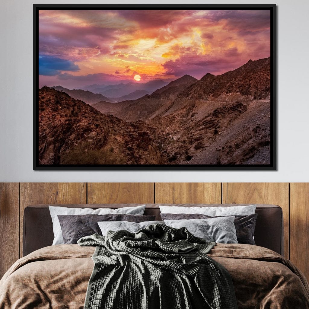 Desert Mountains Canvas Wall Art